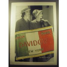 1959 Davidow Fashion Ad - The label to ask for