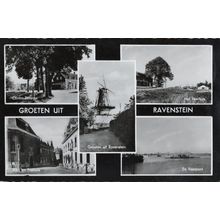 Groeten Uit Ravenstein Kerk En Postorie Holland RPC Old Postcard