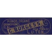 Luton Beds Old Piano Shop Mixed Colour Gramophone Advertising Ephemera