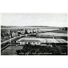 Bowling Green Tennis Courts Anstruther Fife Scotland Rare Antique Postcard