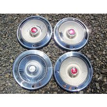 1966 DODGE CORONET 4 - 14" HUBCAPS POLARA MONACO WHEEL COVERS