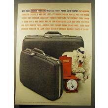 1961 American Tourister Tri-Taper Luggage Advertisement