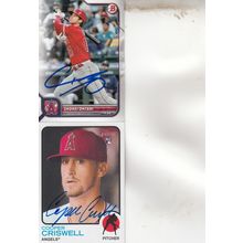 SHOHEI OHTANI & COOPER CRISWELL AUTO 2022 LOS ANGELES ANGELS ALLSTAR PITCHERS