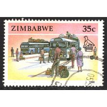 ZIMBABWE 1990: TRANSPORT - 35c USED (G19)