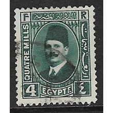 EGYPT 1927 KING FAUD I GREEN 4m USED SG153