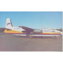 Air Pacific Fairchild F 27F Civil Aircraft Postcard (QA240)