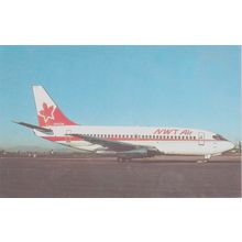 NWT Air Boeing B737 210C Civil Aircraft Postcard (QA258)