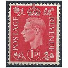 1937 SG463 1d Scarlet Mounted Mint .