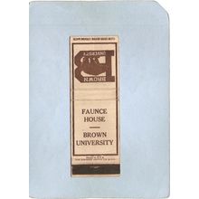 Rhode Island Providence Matchcover Brown University Faunce House~870