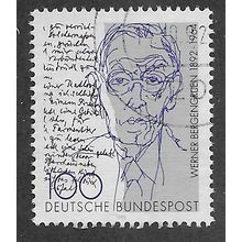 GER 1992 100pf 'WERNER BERGENGRUEN' FINE USED (EBID62-952)