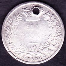 1858 Great Britain 6 Pence Silver Coin