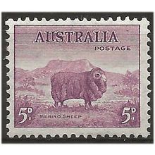 Australia 1938 SG171 5d Purple Perf 14x13.5 Mounted Mint .. .