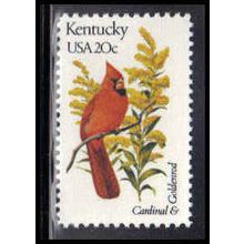 1969A 20c Birds/Flowers of Kentucky Fine MNH Dry Gum V2907