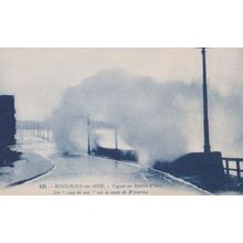 Wimereux Storm Disaster at Boulogne Rough Sea French Postcard
