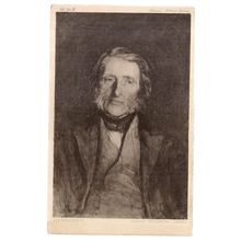 JOHN RUSKIN by Herkomer National Portrait Gallery postcard c.1900 #
