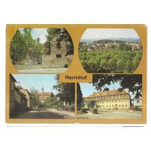 HERRNHUT, GERMANY multiview used postcard 1988 postmark =