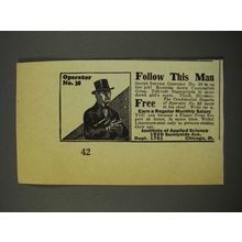 1940 Institute of Applied Science Ad - Follow This Man