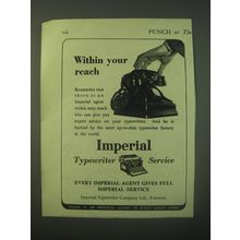 1940 Imperial Typewriter Ad - Within your reach