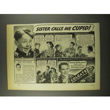 1940 Colgate Ribbon Dental Cream Ad - Calls Me Cupid