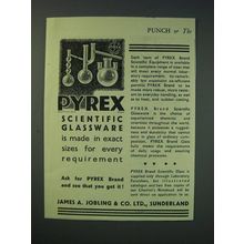 1942 Pyrex Scientific Glassware Ad - Made in Exact Sizes