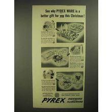 1942 Pyrex Matched Casserole & Custard Cups Ad