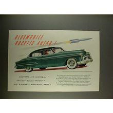 1950 Oldsmobile Futuramic Car Ad - Rockets Ahead