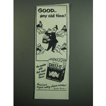 1950 Sunshine Cheez-it Crackers Ad - Any Old Time