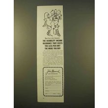 1963 John Hancock Life Insurance Ad - Disability Income