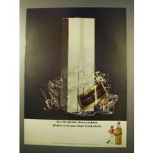 1963 Johnnie Walker Black Label Scotch Ad - Give Gift