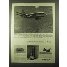 1968 Boeing Ad - 737 Twinjet, Model-C Chinook