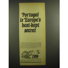 1968 TAP Portuguese Airways Ad - Portugal is Europe's best-kept secret