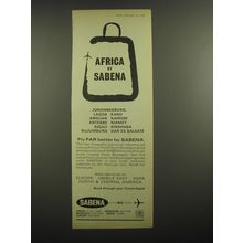 1968 Sabena Airline Advertisement - Africa by Sabena
