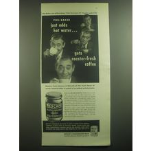 1946 Nescafe Coffee Ad - Phil Baker just adds hot water