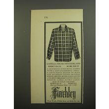 1952 Finchley Shirt Ad - Lanella from Switzerland