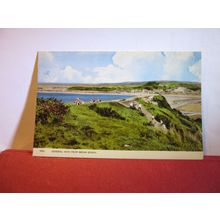 BREAN DOWN, Somerset. used postcard by Harvey Barton 1960s pm =
