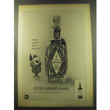 1960 Peter Dawson Scotch Ad - Speak up for Peter Dawson