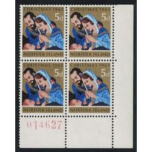 Norfolk Christmas SE Corner Block of 4 1965 MNH SG#59 Sc#70