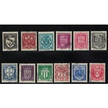 France National Relief Fund 12v 1941 Canc SG#727-738 MI#538-549 Sc#B117-B128