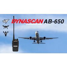 Dynascan AB-650 Walkie-talkie RX/TX banda aérea , aviación, drones, radioescucha