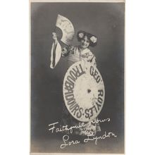 George Royles Troubadours Japanese Lady Comic Comedienne Theatre Old Postcard