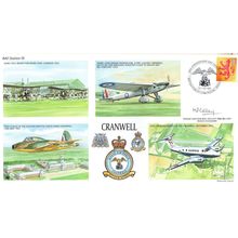 RAF Cranwell Captain MP Colley Station Commander Map LTD TO 80 Hand Signed FDC