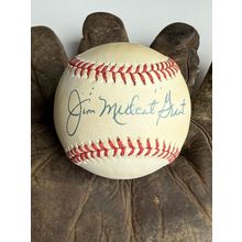 Jim "Mudcat" Grant Signed Autographed Official American League (OAL) Baseball