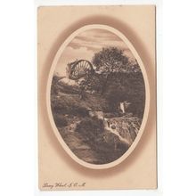 Laxey Wheel Isle of Man Postcard IOM W R & S Reliable Series