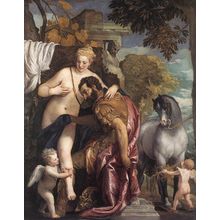 Veronese_Mars_and_Venus_United_by_Love Poster Canvas Movie Film Print A0 A1 A2 A