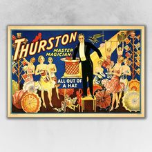 Thurston Out Of A Hat Vintage Magic Unframed Print Wall Art