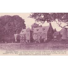 ED2 CHACOMBE PRIORY . PRINTED POSTCARD