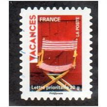 FRA 2009 (56c) 'VACANCES - DECK CHAIR' FINE USED (EBID11101)