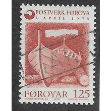FAR 1976 125o 'INAUGURATION OF FAROESE POST OFFICE' FINE USED (EBID74-932)