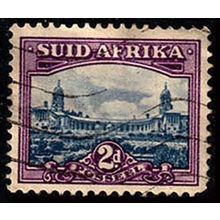 South Africa 1950 Building 2d Used Stamp