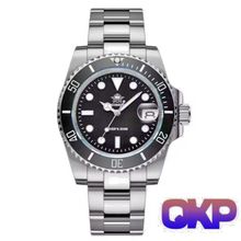 ADDIESDIVE 41mm mens quartz dive watch - s/steel black dial watch